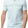 TravisMathew Men's Hole Card Golf Polo For Men Heather Petit Four