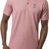 TravisMathew Men's Long Weekend Golf Polo For Men Heather Ruby Wine