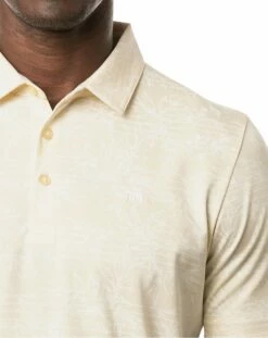 TravisMathew Men's On Porpoise Golf Polo For Men Heather Pale Sunset -TravisMathew Sales Store unnamed file 659
