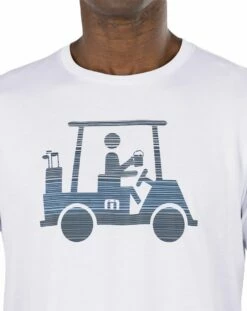 TravisMathew Men's Race You Golf T-Shirt For Men White -TravisMathew Sales Store unnamed file 691
