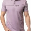TravisMathew Men's Out The Door Golf Polo For Men Heather Arctic Dusk