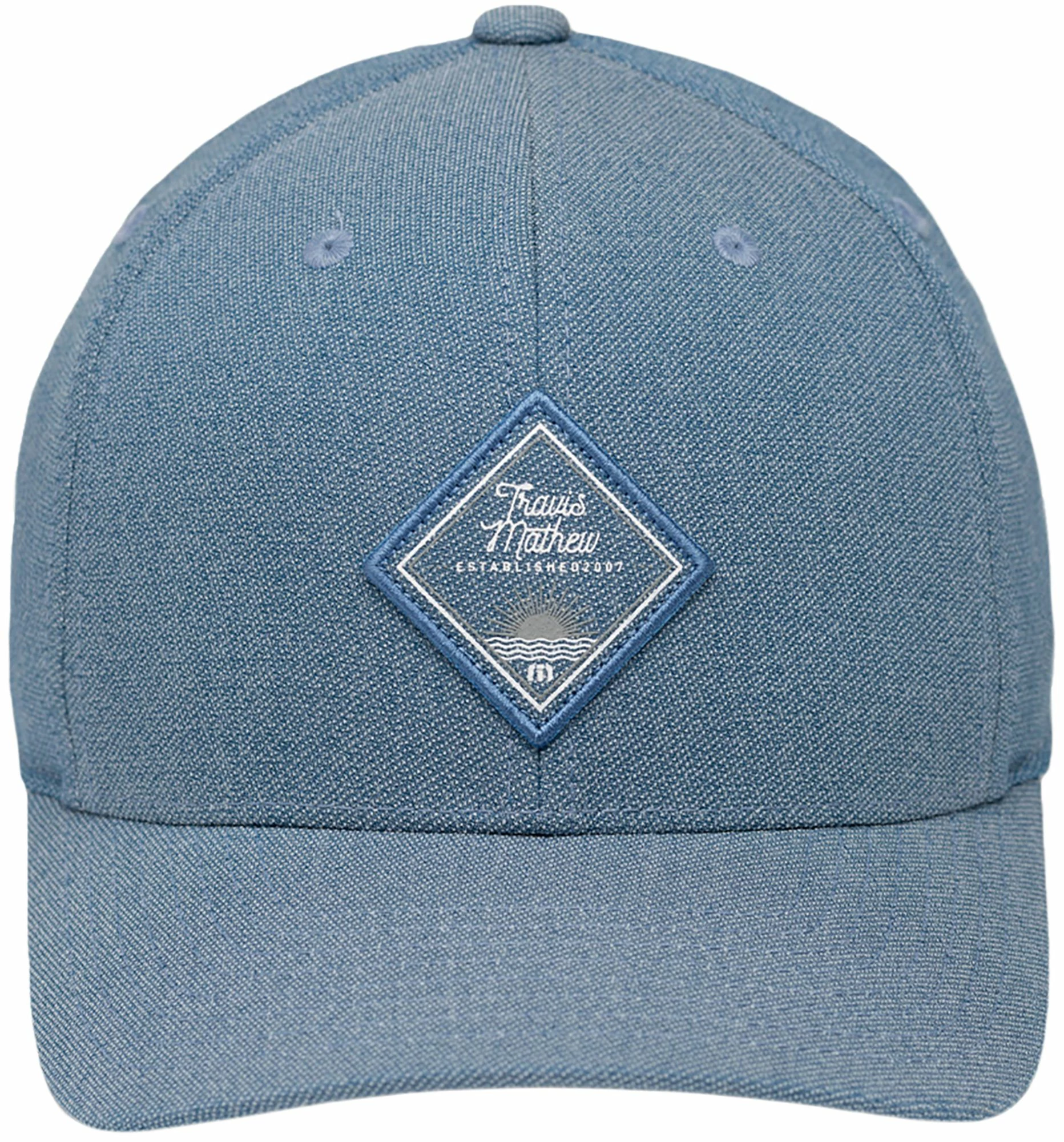 TravisMathew Men's Belly Flop Golf Hat For Men Heather Blue Sapphire 3 TravisMathew Men's Belly Flop Golf Hat For Men Heather Blue Sapphire