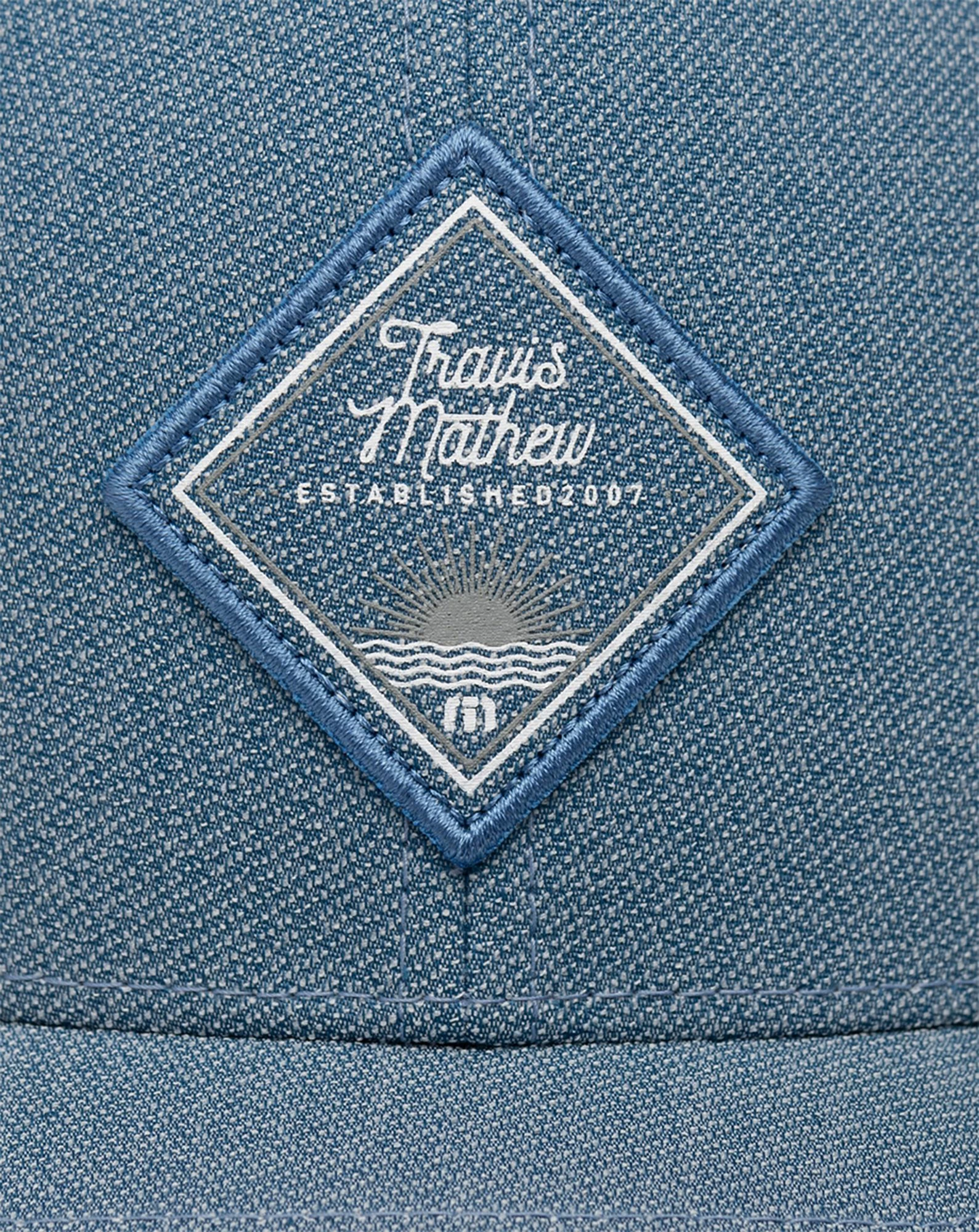 TravisMathew Men's Belly Flop Golf Hat For Men Heather Blue Sapphire 6 TravisMathew Men's Belly Flop Golf Hat For Men Heather Blue Sapphire - Image 4