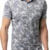 TravisMathew Men's Bamboo Fences Golf Polo For Men Heather Grey