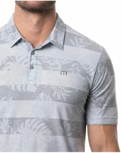 TravisMathew Men's High Spirits Golf Polo For Men Heather Light Grey -TravisMathew Sales Store unnamed file 734