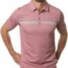 TravisMathew Men's Over The Water Golf Polo For Men Heather Ruby Wine -TravisMathew Sales Store unnamed file 735