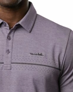 TravisMathew Men's Aboat Time Golf Polo For Men Heather Mulled Grape -TravisMathew Sales Store unnamed file 750