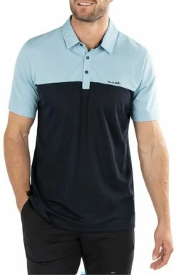 TravisMathew Men's Spooky SZN Golf Polo For Men Heather Delphinium