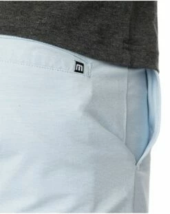 TravisMathew Men's Take Off Golf Shorts For Men Heather Light Blue -TravisMathew Sales Store unnamed file 767