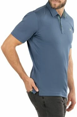 TravisMathew Men's Sky Peak Golf Polo For Men Insignia Blue/vintag -TravisMathew Sales Store unnamed file 778