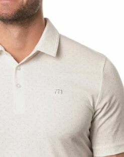 TravisMathew Men's Turned Around Golf Polo For Men Gardenia -TravisMathew Sales Store unnamed file 791