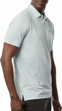 TravisMathew Men's O Line Golf Polo For Men Heather Airy Blue 8 TravisMathew Men's O Line Golf Polo For Men Heather Airy Blue -TravisMathew Sales Store unnamed file 794