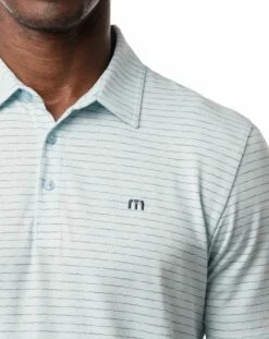TravisMathew Men's O Line Golf Polo For Men Heather Airy Blue 9 TravisMathew Men's O Line Golf Polo For Men Heather Airy Blue -TravisMathew Sales Store unnamed file 795