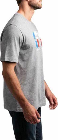 TravisMathew Men's Lone Star Golf T-Shirt For Men Heather Grey -TravisMathew Sales Store unnamed file 799