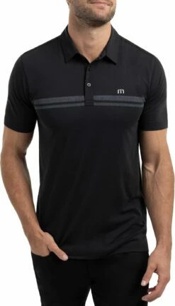 TravisMathew Men's Pride And Joy Golf Polo For Men Black