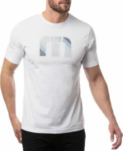 TravisMathew Men's Here Here Golf T-Shirt For Men White