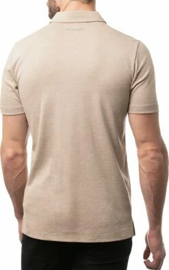 TravisMathew Men's Connect The Dots Golf Polo For Men Heather Portabella 7 TravisMathew Men's Connect The Dots Golf Polo For Men Heather Portabella -TravisMathew Sales Store unnamed file 838