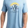 TravisMathew Men's Catchin' Air Golf T-Shirt For Men Heather Blue 2 TravisMathew Men's Catchin' Air Golf T-Shirt For Men Heather Blue -TravisMathew Sales Store unnamed file 853