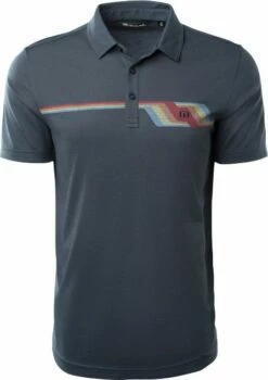 TravisMathew Men's BYOB Short Sleeve Golf Polo For Men Mood Indigo/vintage Indgo