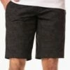 TravisMathew Men's Sneak A Peak Golf Shorts For Men Heather Grey Pinstripe