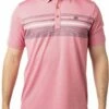 TravisMathew Men's Candy Apple Golf Polo For Men Heather Cardinal