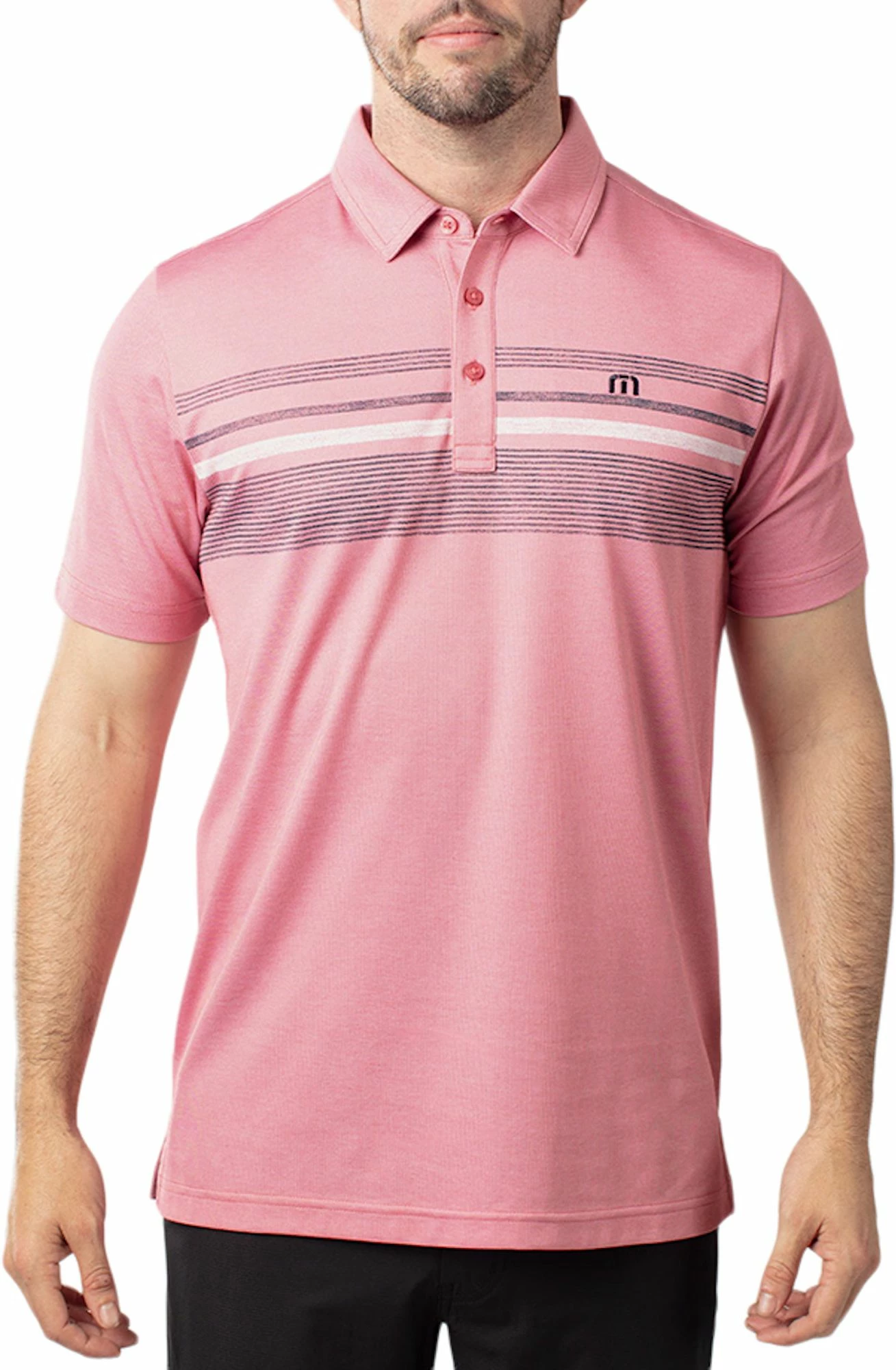 TravisMathew Men's Candy Apple Golf Polo For Men Heather Cardinal 3 TravisMathew Men's Candy Apple Golf Polo For Men Heather Cardinal