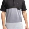 TravisMathew Men's Caddy Daddy Golf Polo For Men Black