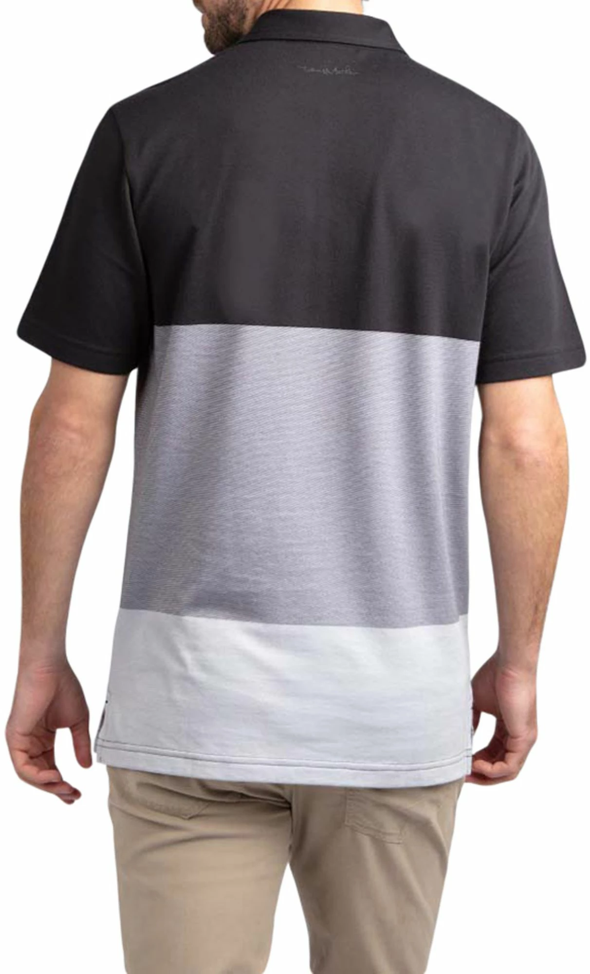 TravisMathew Men's Caddy Daddy Golf Polo For Men Black 4 TravisMathew Men's Caddy Daddy Golf Polo For Men Black - Image 2