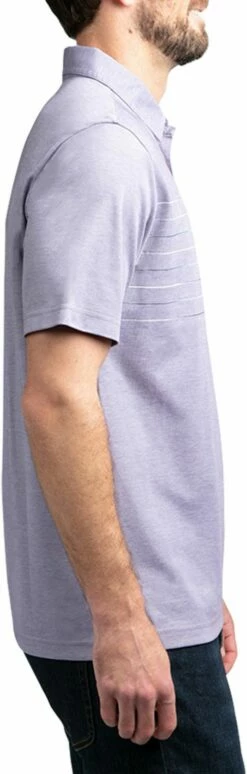 TravisMathew Men's Good Good Golf Polo For Men Heather Purple Sage -TravisMathew Sales Store unnamed file 906