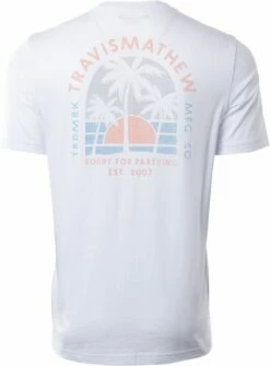 TravisMathew Men's Superyacht Short Sleeve Golf T-Shirt For Men White -TravisMathew Sales Store unnamed file 914