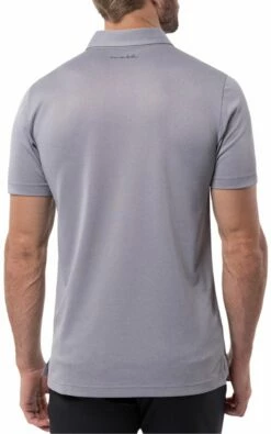 TravisMathew Men's Private Dock Golf Polo For Men Heather Medium Grey -TravisMathew Sales Store unnamed file 916
