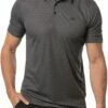 TravisMathew Men's Two Hour Delay Golf Polo For Men Heather Dark Grey -TravisMathew Sales Store unnamed file 931
