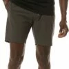 TravisMathew Men's Boarding Time 2.0 Golf Shorts For Men Grey Pinstripe