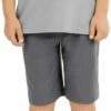 TravisMathew Boys' J Sand Harbor Golf Shorts For Boys' Heather Dark Grey