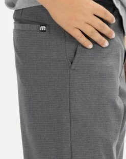 TravisMathew Boys' J Sand Harbor Golf Shorts For Boys' Heather Dark Grey -TravisMathew Sales Store unnamed file 982
